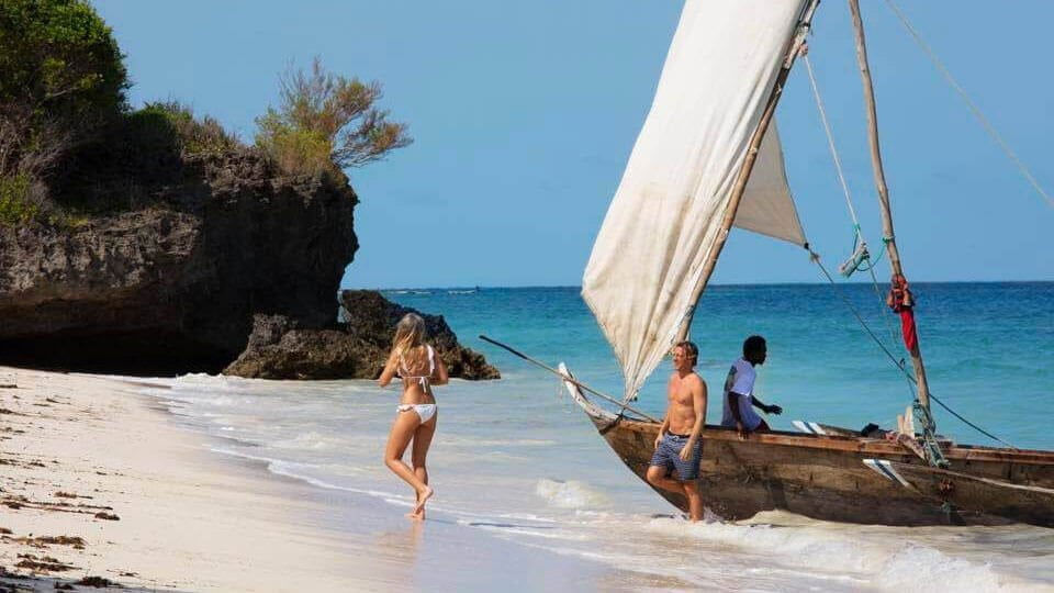 Sailing, Kinondo Beach - Beaches in Kenya