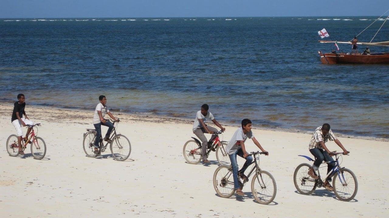 Bike Riding along the Malindi Beach - Beaches in Kenya