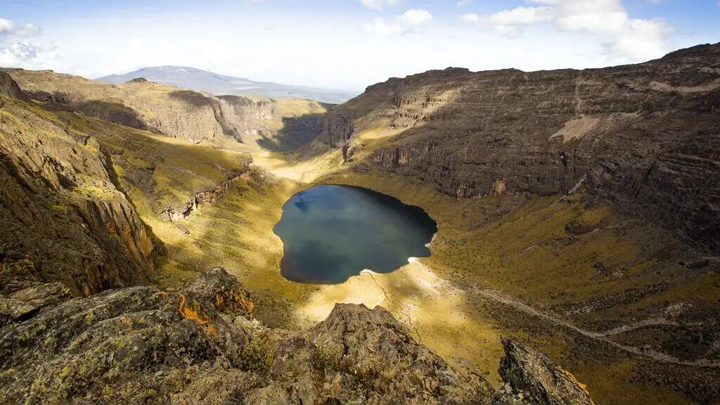Lake Michaelson on Mount Kenya - Lakes and Tarns on Mount Kenya