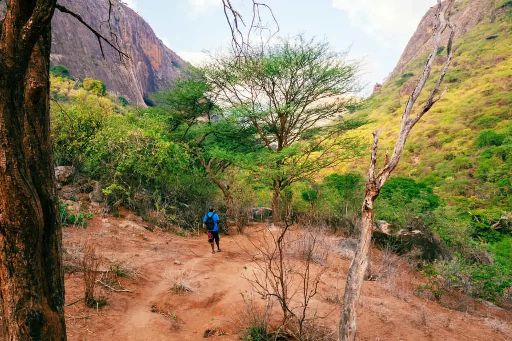 Hiking in the Ndoto Mountain Range in Marsabit County, Kenya
